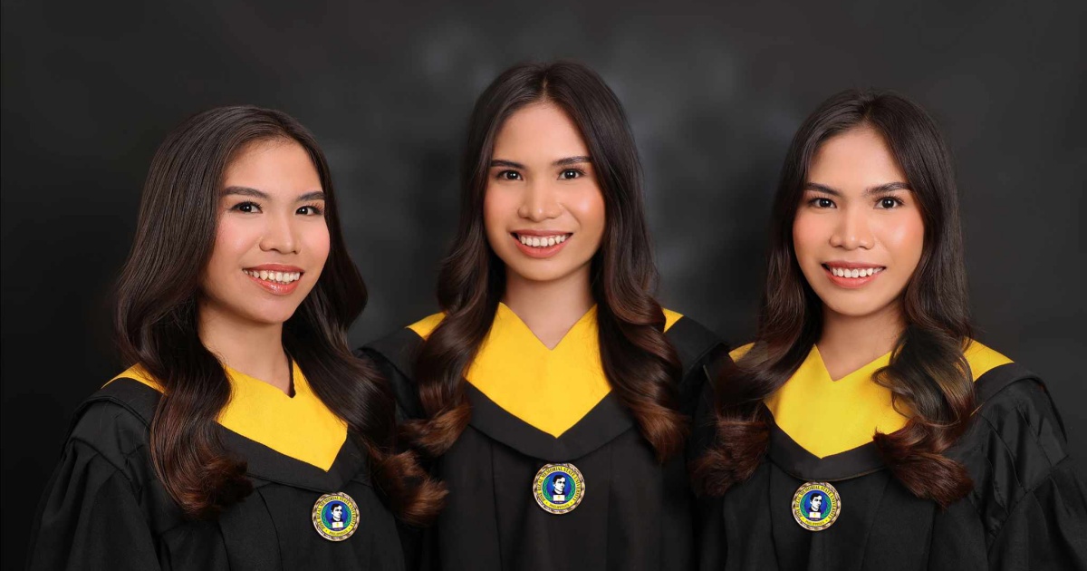 These Zamboanga Del Norte triplets pursued the same degree, graduated
